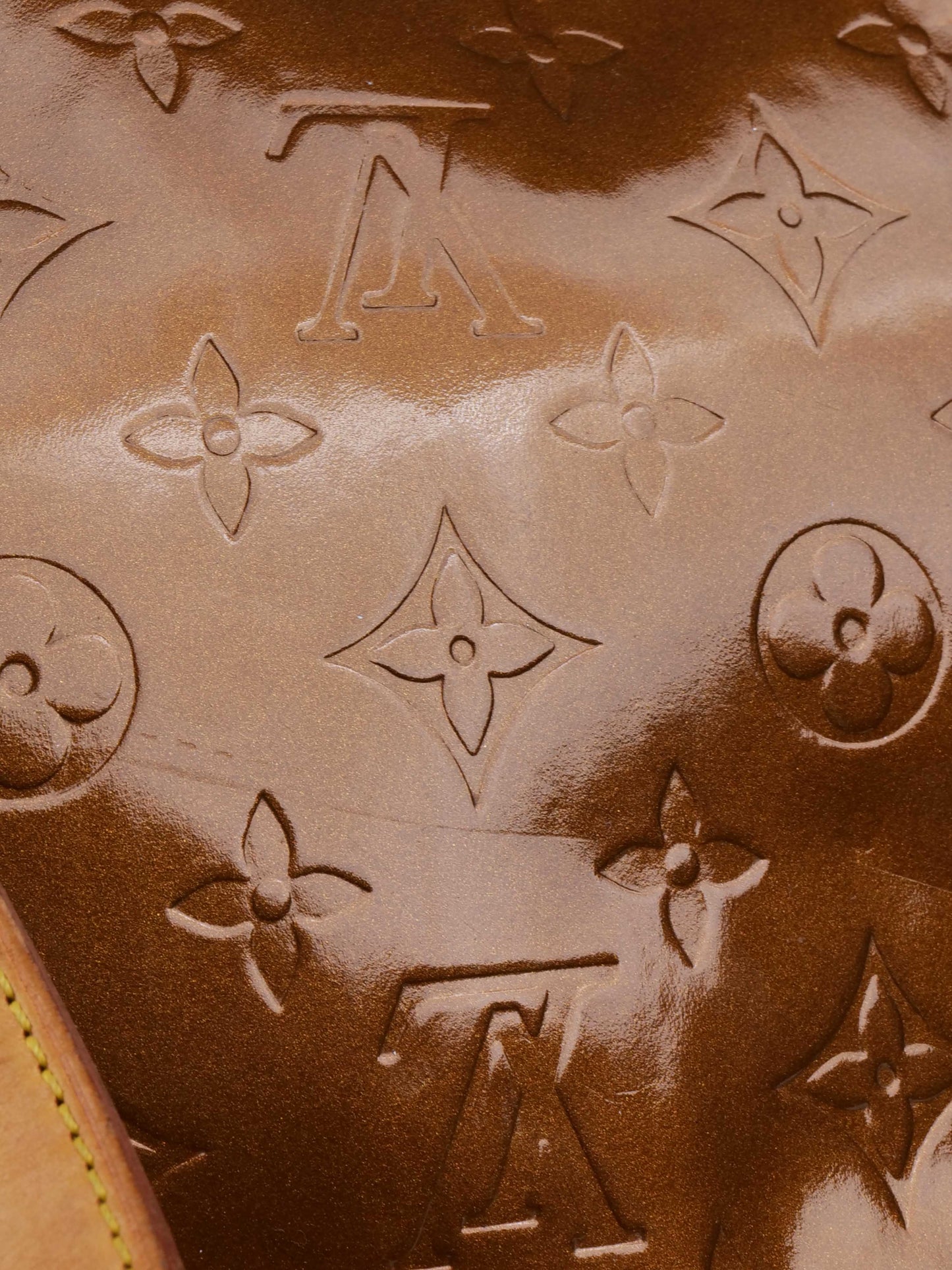 Louis Vuitton Bronze Vernis Patent M tte Salsa Bag.