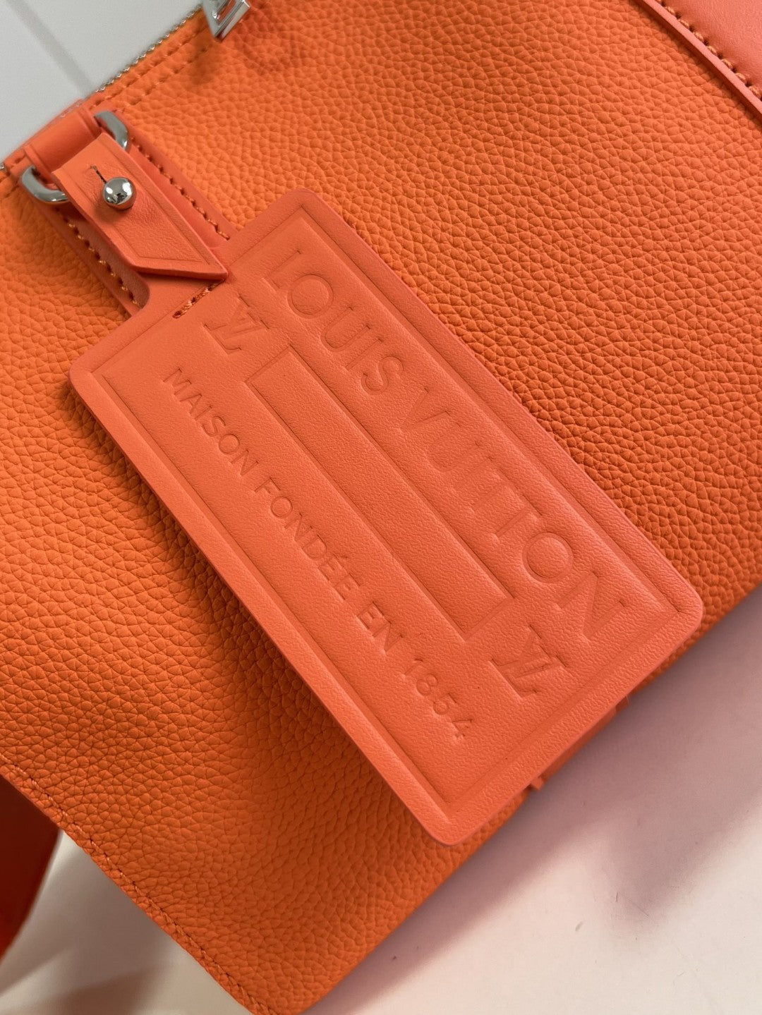Top Quality City Keepall Aerogram Orange For Men, Bags, Shoulder And Crossbody Bags 10.6in/27cm Top Quality