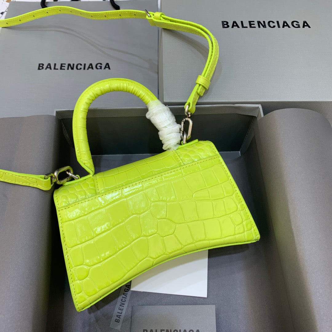 Top Quality Hourglass XS Handbag In Light Green, For Women,  Bags 7.4in/19cm