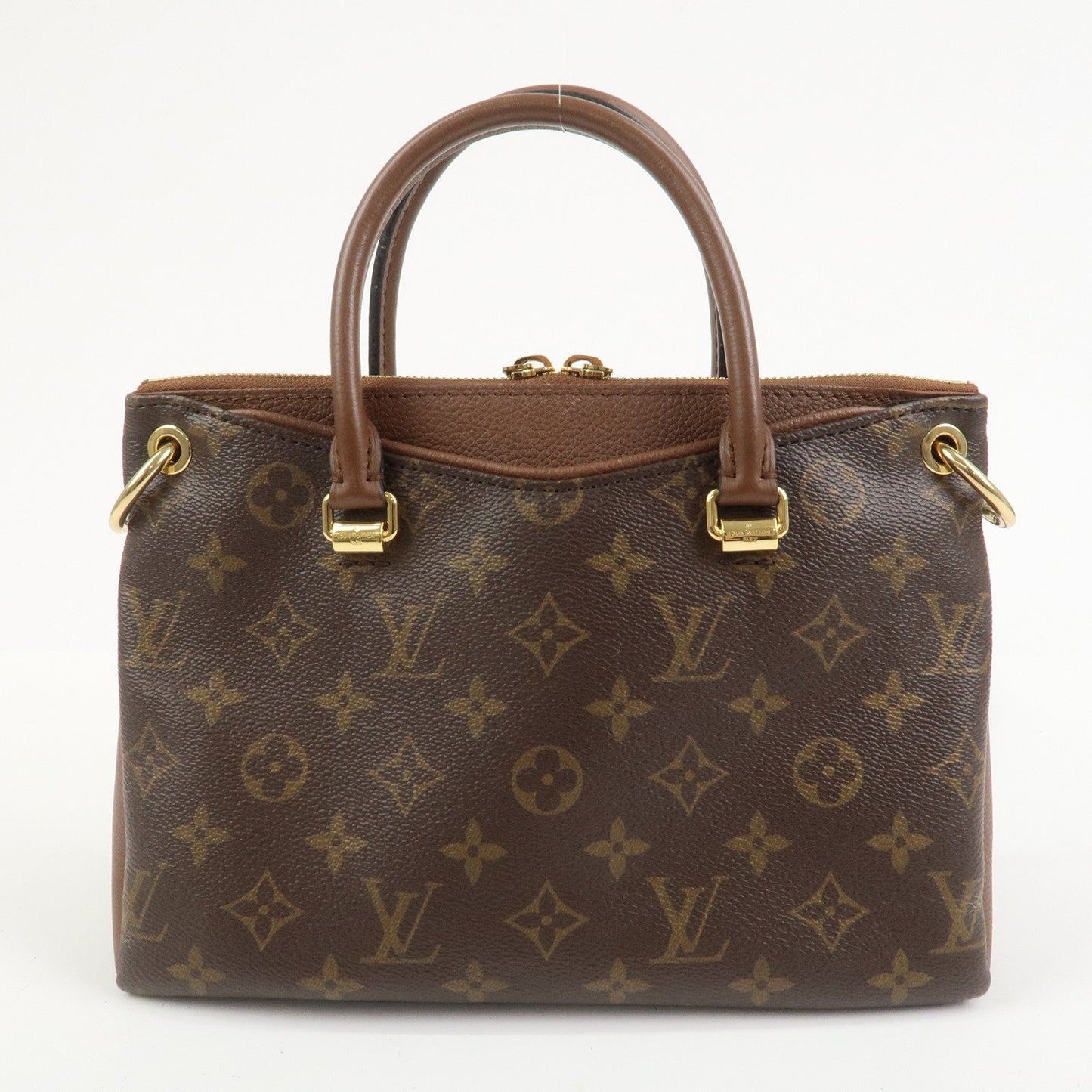 Louis Vuitton Monogram Pallas BB 2Way Bag Hand Bag Brown M43235
