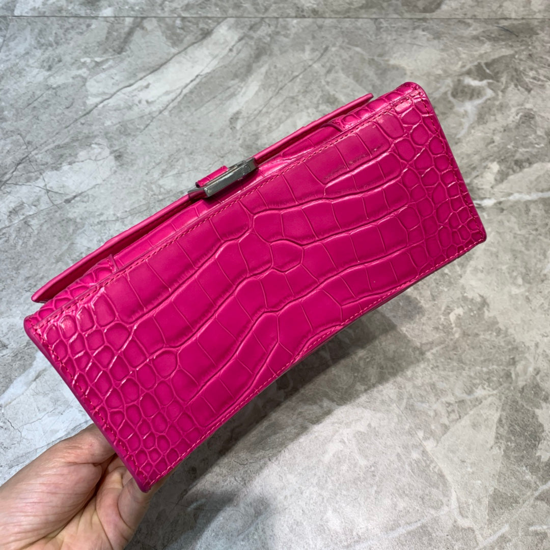 Top Quality Hourglass Small Handbag In Dark Pink, For Women,  Bags 9in/23cm