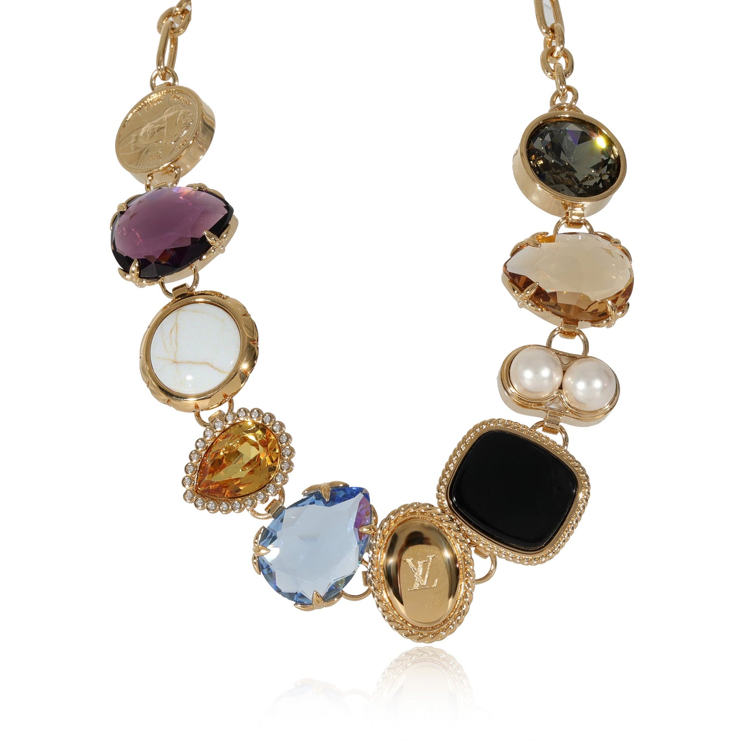 Louis Vuitton  Gold Tone Heirloom Necklace