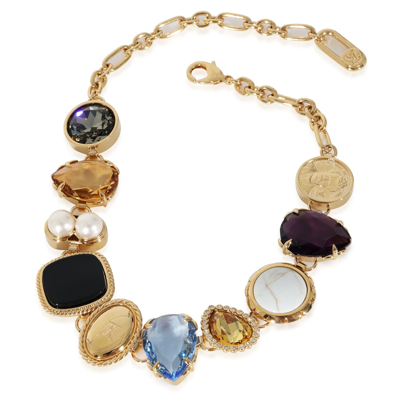 Louis Vuitton  Gold Tone Heirloom Necklace