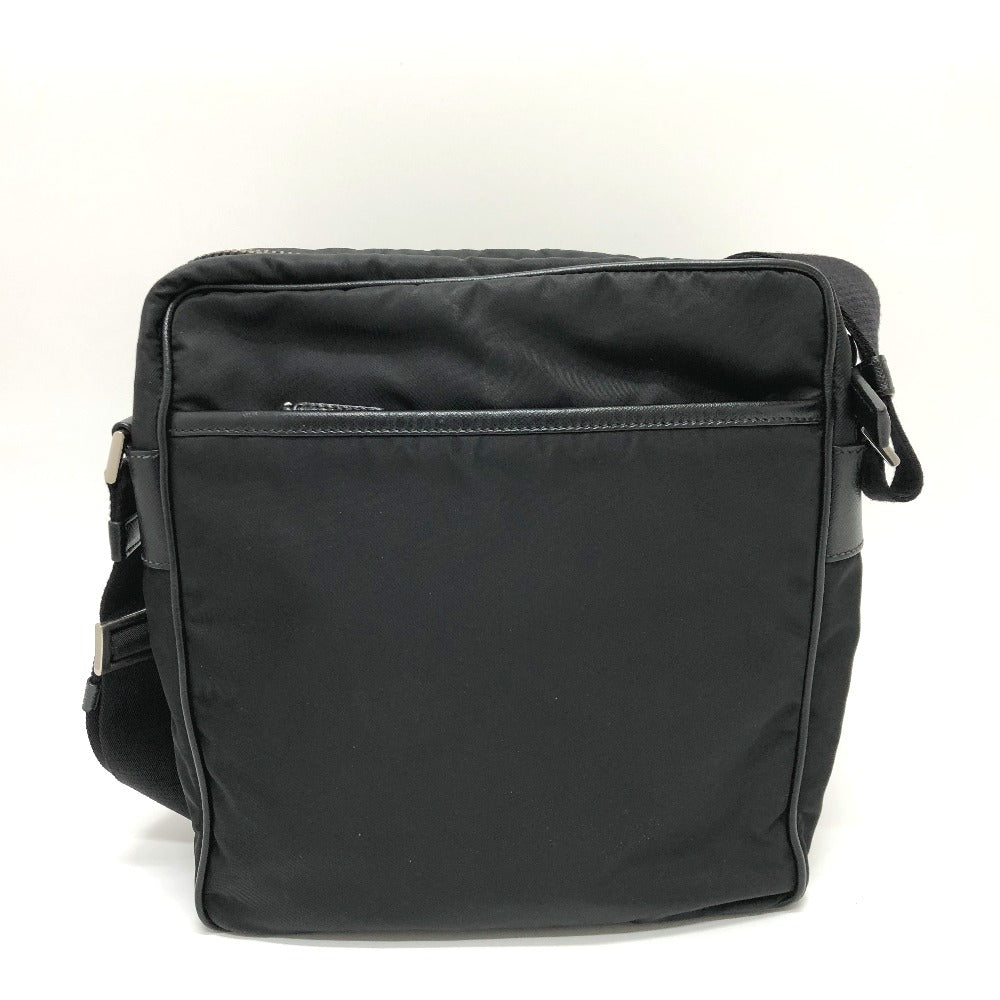 PRADA Shoulder Bag 2VH002 Nylon black Renylon Triangle Logo Women