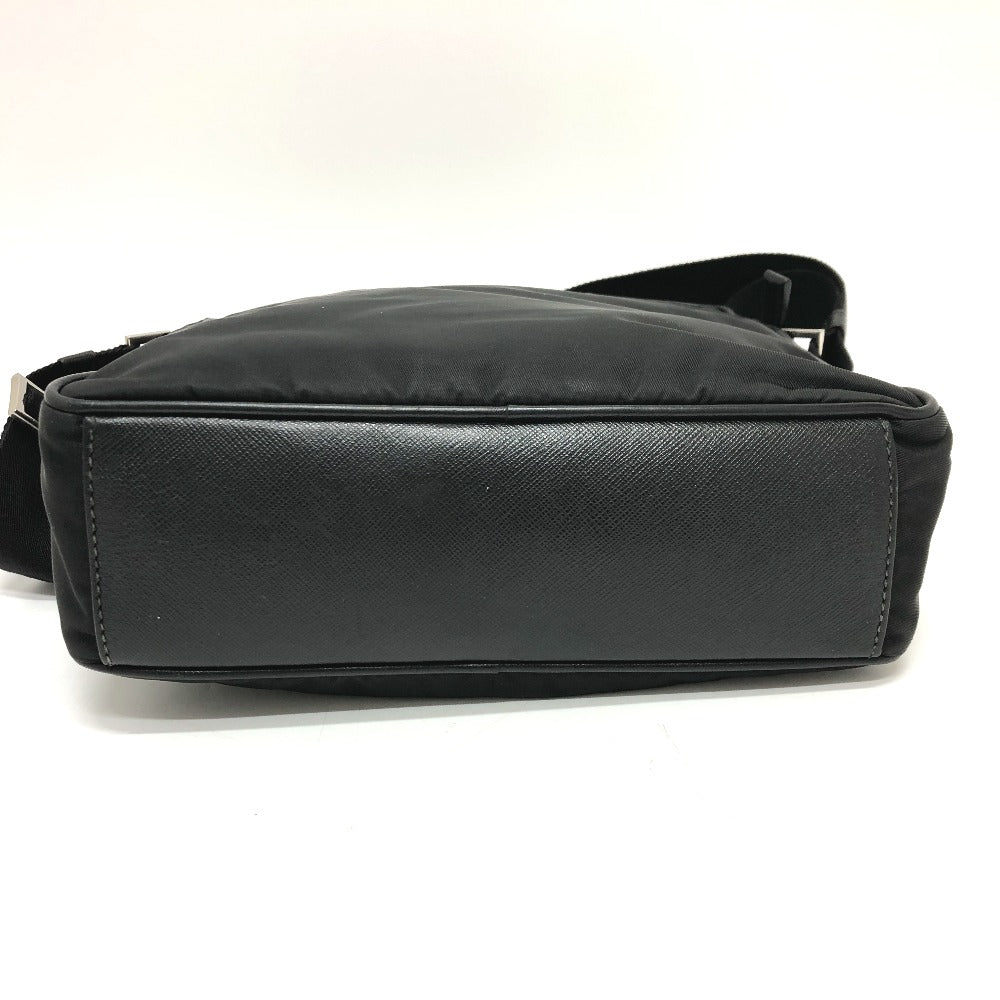 PRADA Shoulder Bag 2VH002 Nylon black Renylon Triangle Logo Women