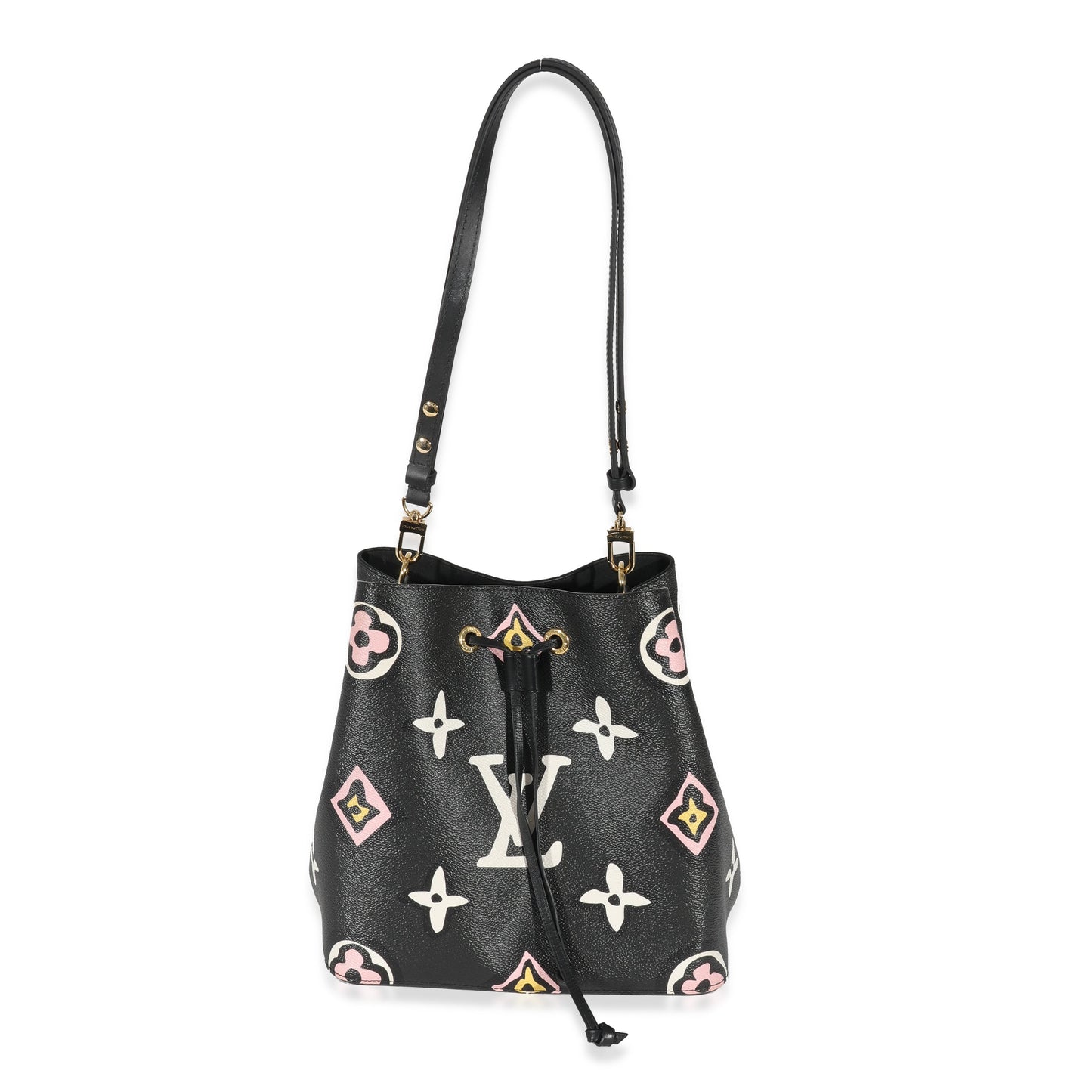 Louis Vuitton  Black Giant Monogram Canvas Wild At Heart NeoNoe MM