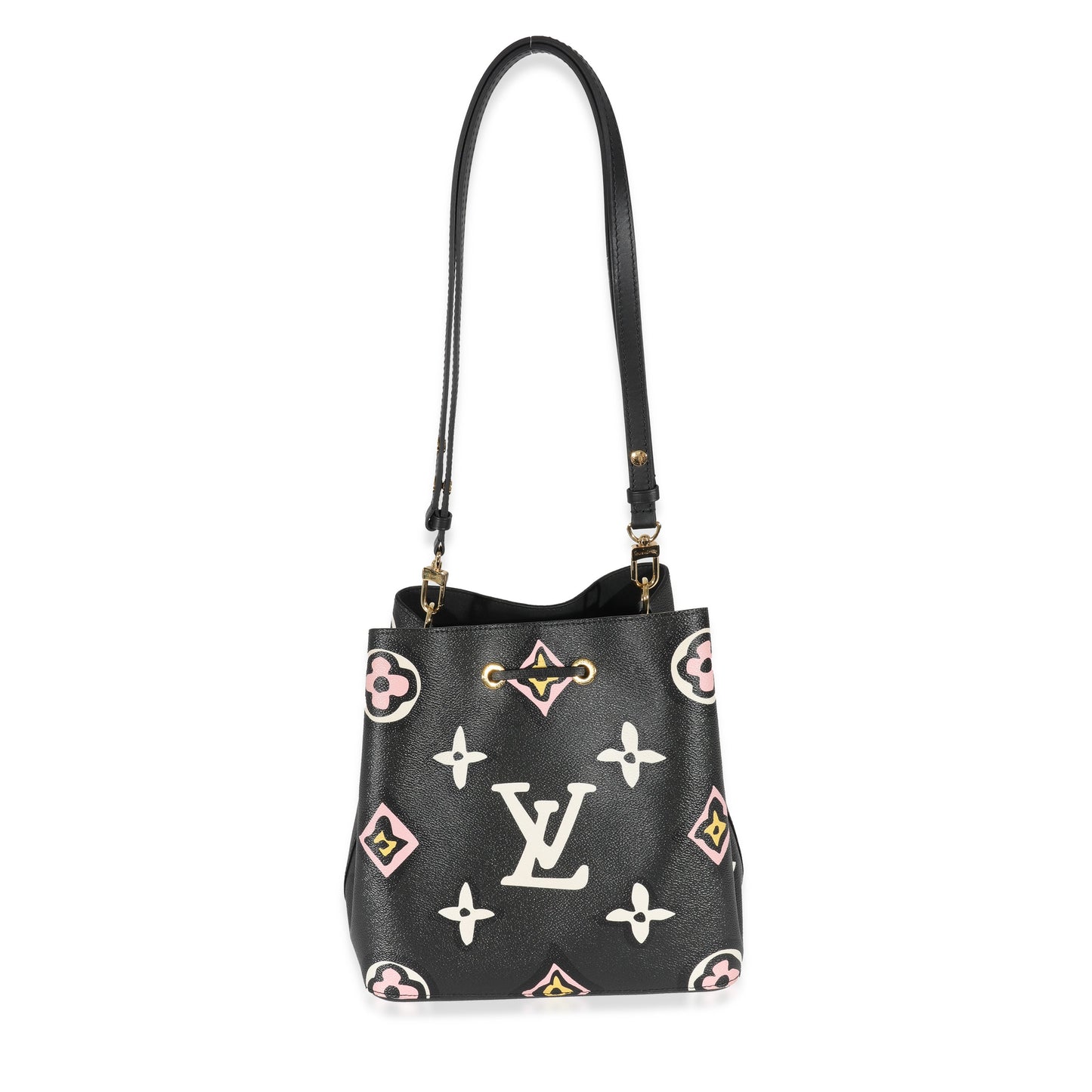 Louis Vuitton  Black Giant Monogram Canvas Wild At Heart NeoNoe MM