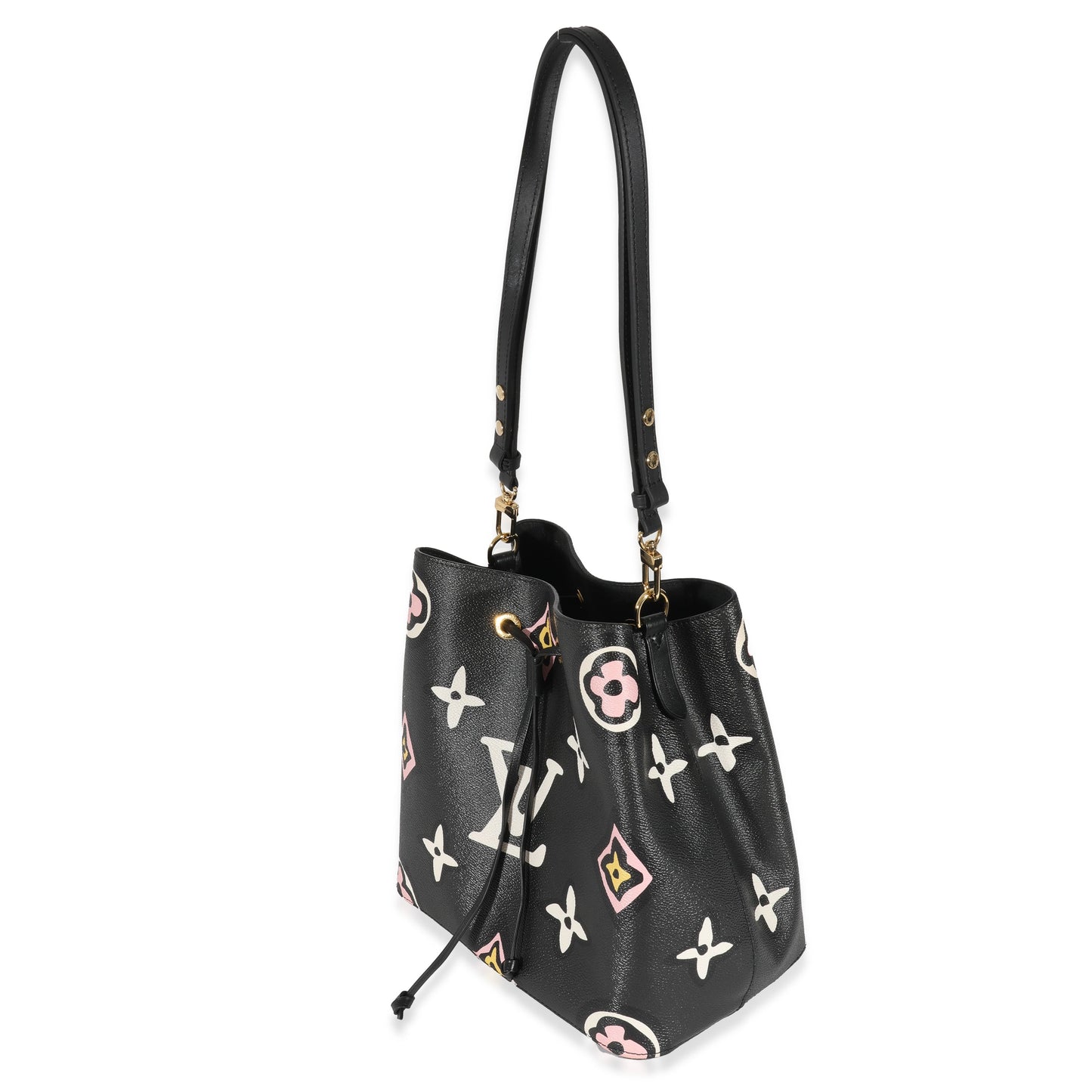 Louis Vuitton  Black Giant Monogram Canvas Wild At Heart NeoNoe MM