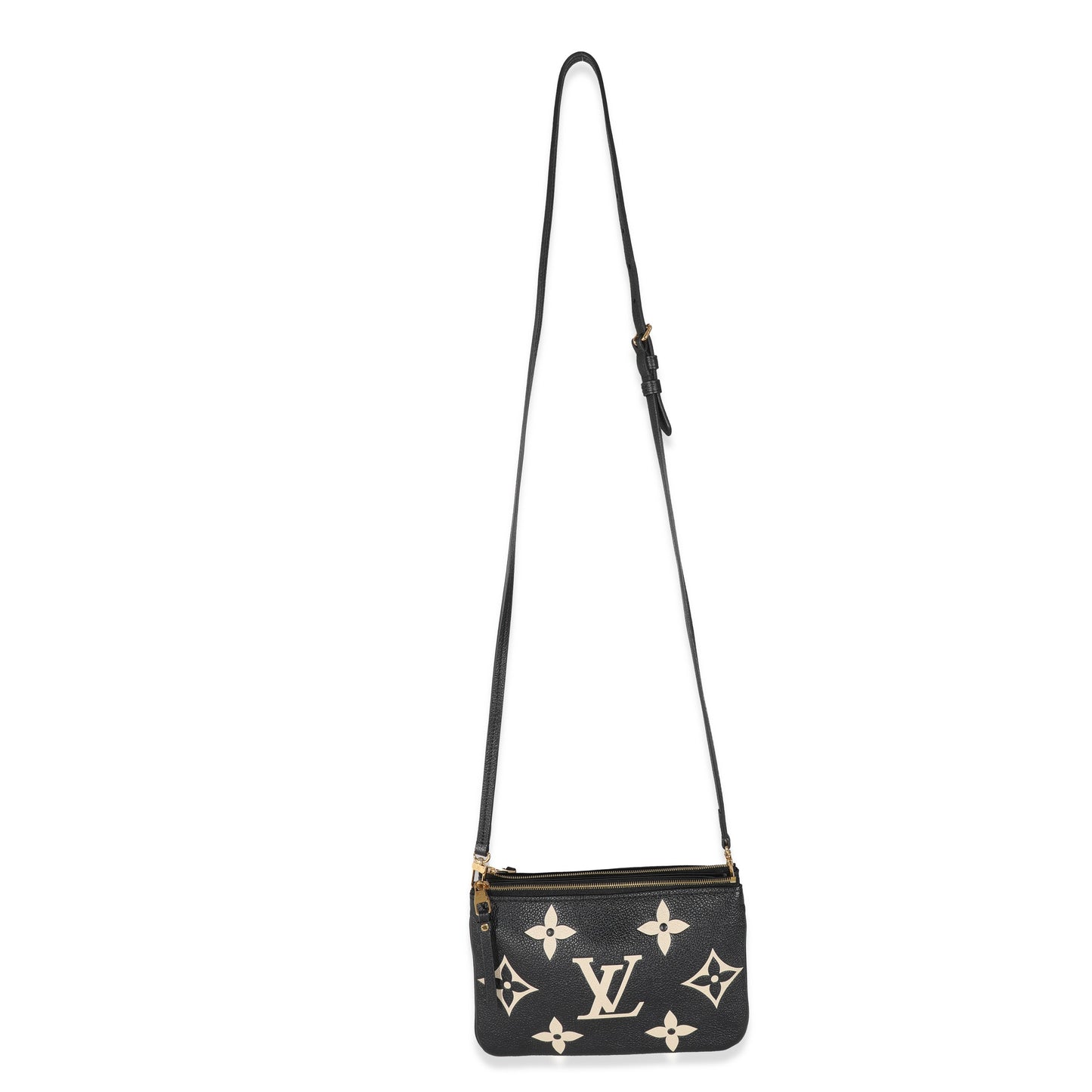 Louis Vuitton  Bicolore Monogram Empreinte Double Zip Pochette