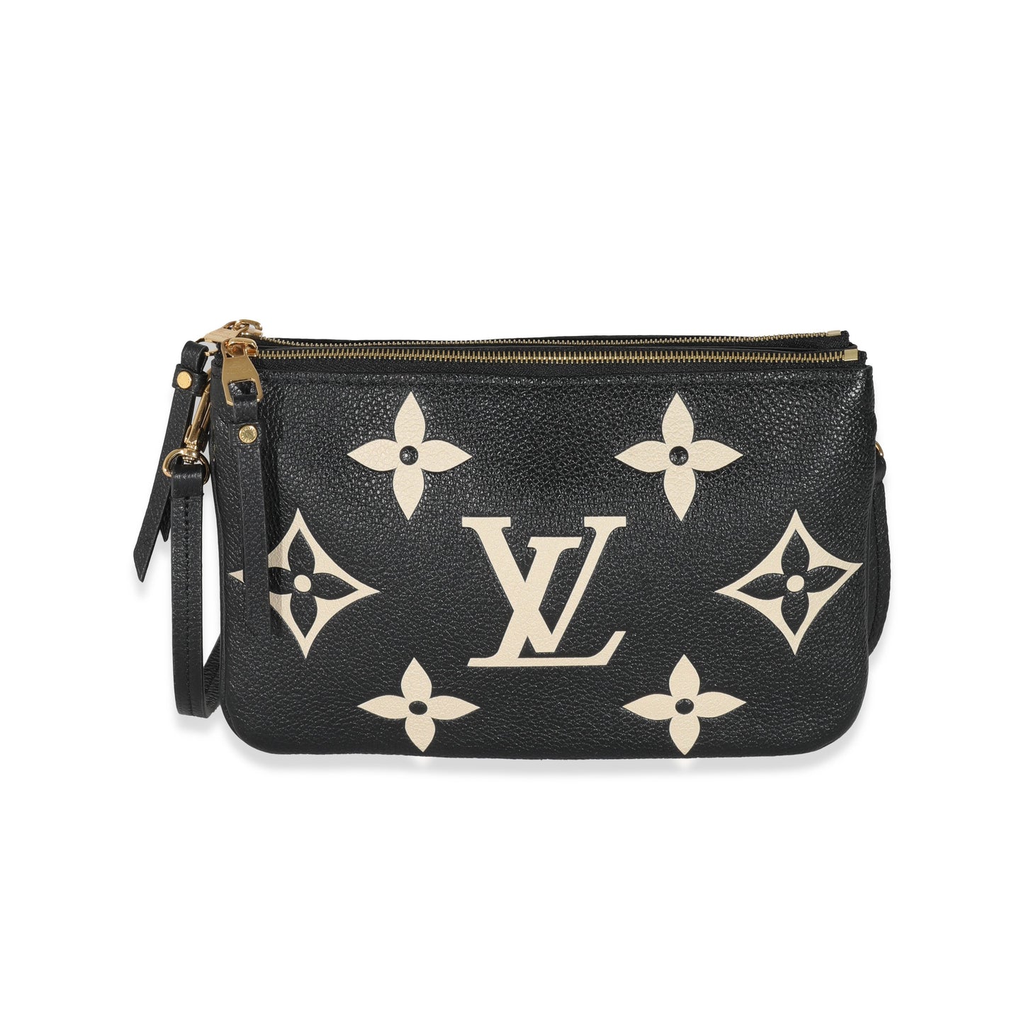 Louis Vuitton  Bicolore Monogram Empreinte Double Zip Pochette