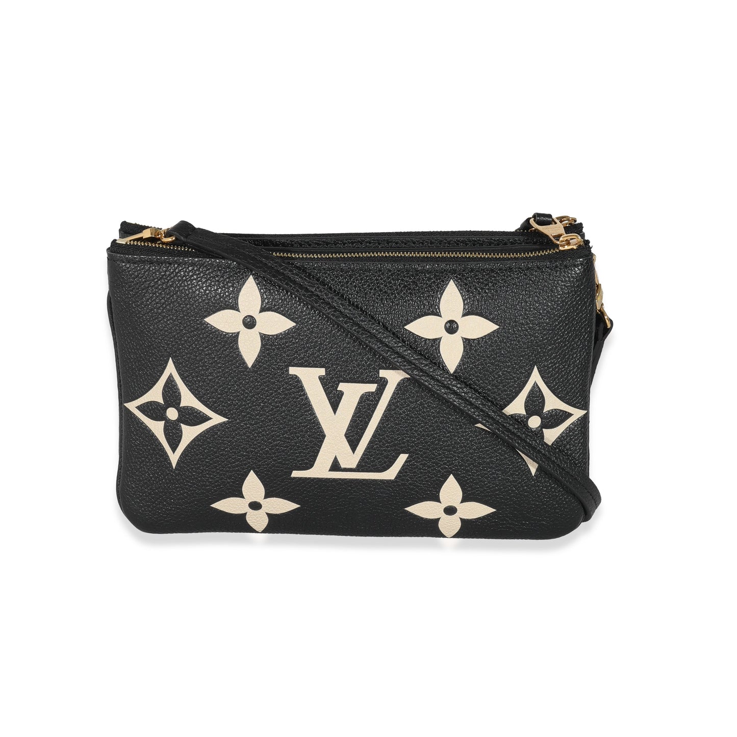 Louis Vuitton  Bicolore Monogram Empreinte Double Zip Pochette