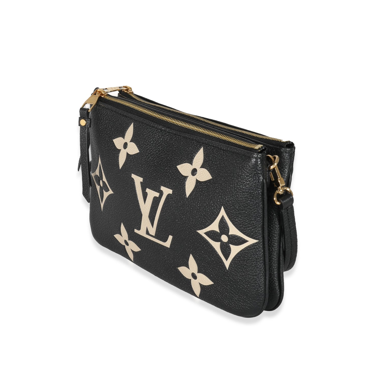 Louis Vuitton  Bicolore Monogram Empreinte Double Zip Pochette