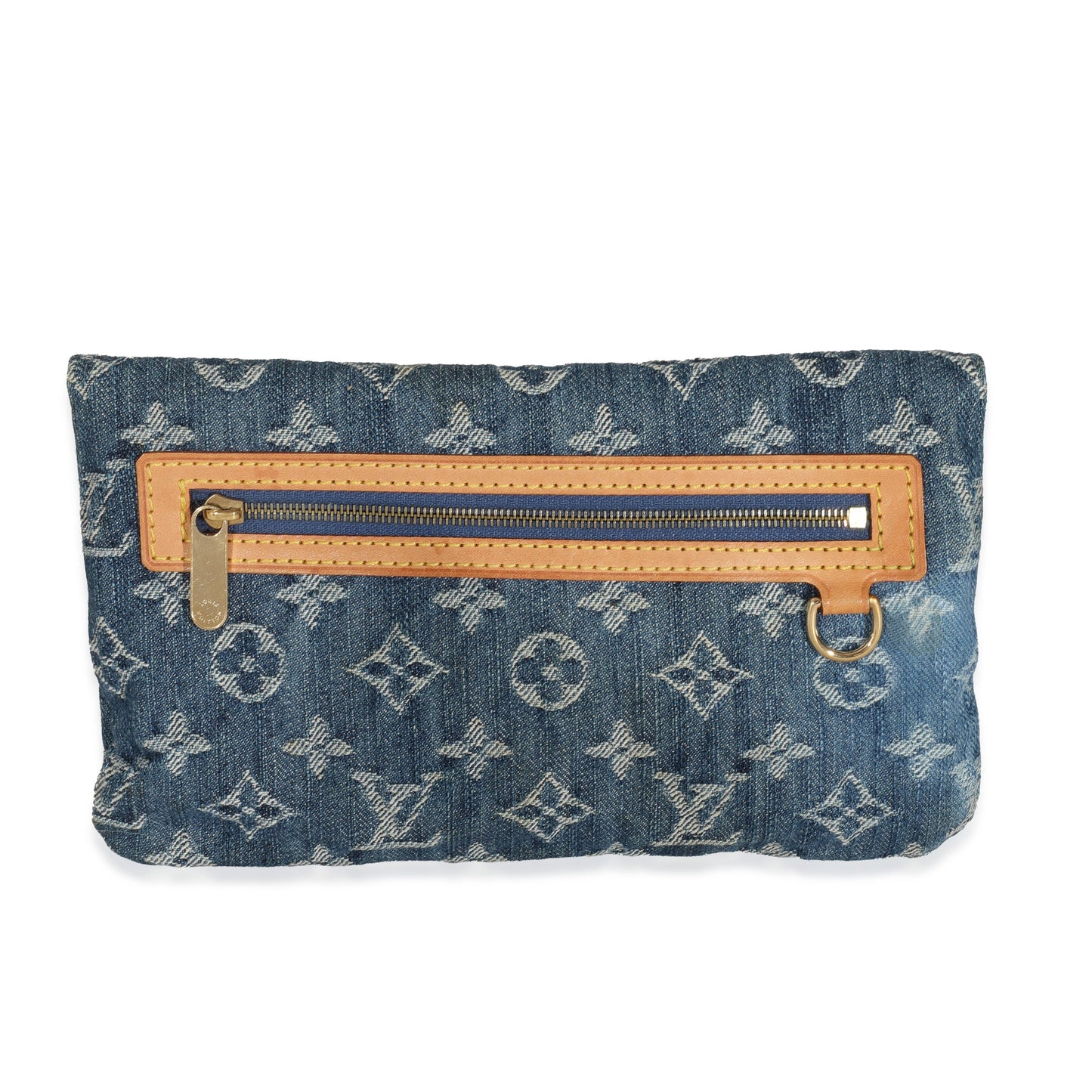 Louis Vuitton  Blue Monogram Denim Plat Pochette