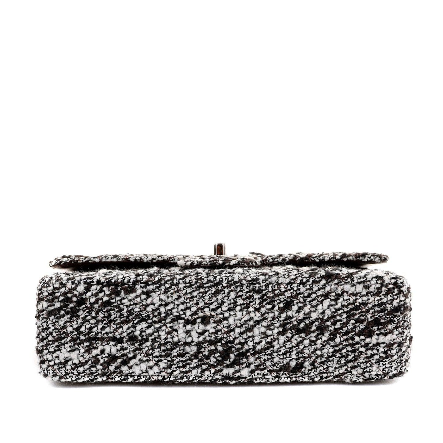 Chanel Coffee Tweed Runway Medium Classic w/ Silver Hardware