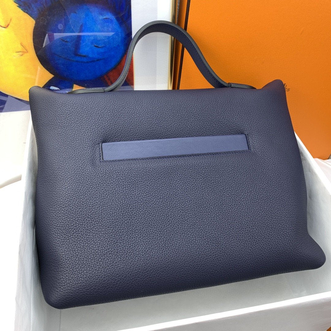 Top Quality 24/24 Evercolor Swift Navy Blue For Women, Handbags, Shoulder Bag 11.4in/29cm
