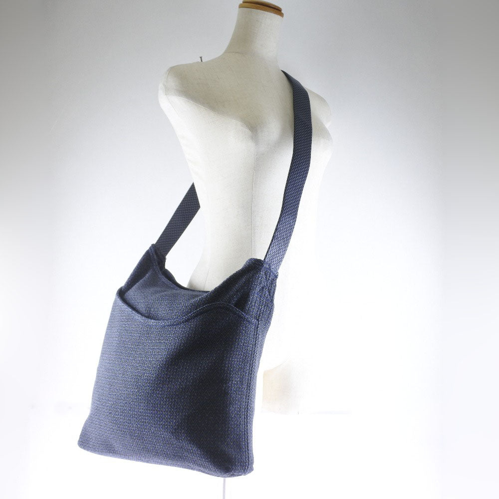 HERMES Shoulder Bag canvas Blue Sac Depansage unisex(Unisex)  d
