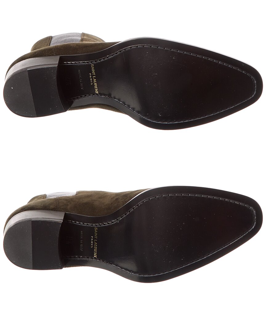 Saint Laurent Wyatt 40 Suede Chelsea Boot ()