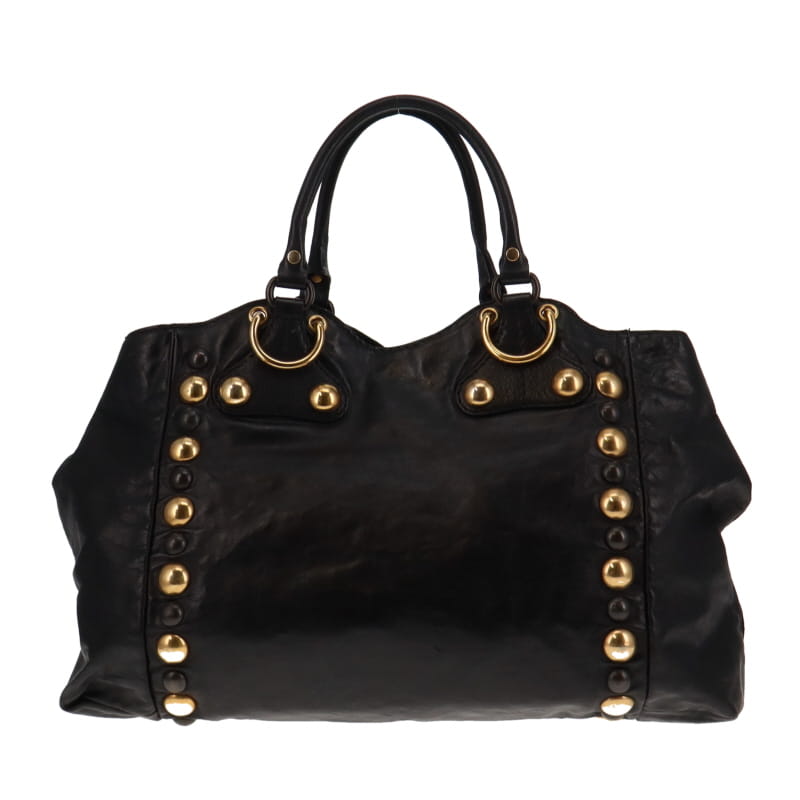 Gucci   Limited Edition Babouska Fringed Tote Black With Studs