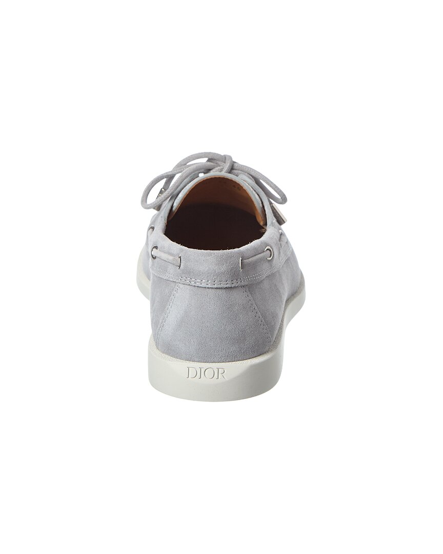 Dior Granville Suede & Canvas Boat Shoe