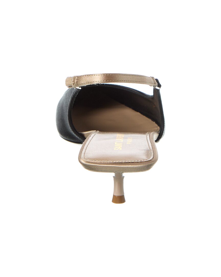 Saint Laurent Cherish 30 Satin Slingback Pump