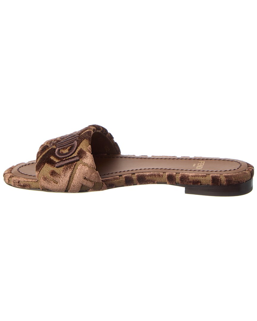 Fendi Sunshine Velvet Sandal