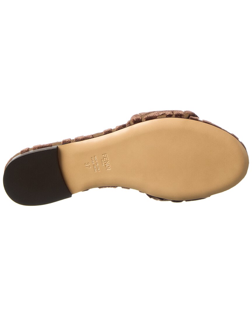 Fendi Sunshine Velvet Sandal