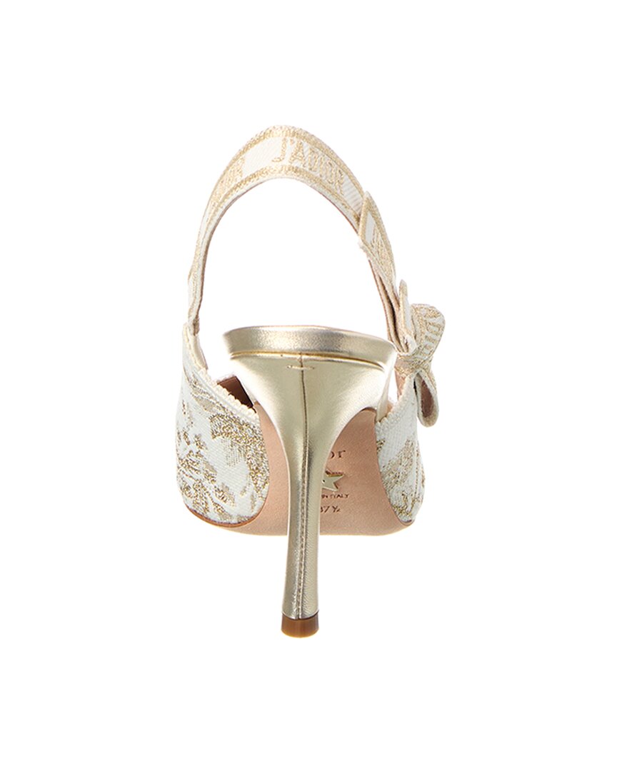 Dior J'adior Canvas & Leather Slingback Pump