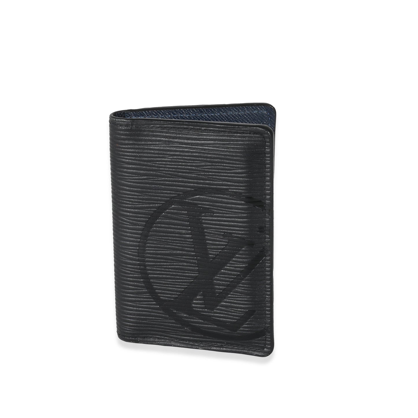 Louis Vuitton  Black Epi Initials Pocket Organizer