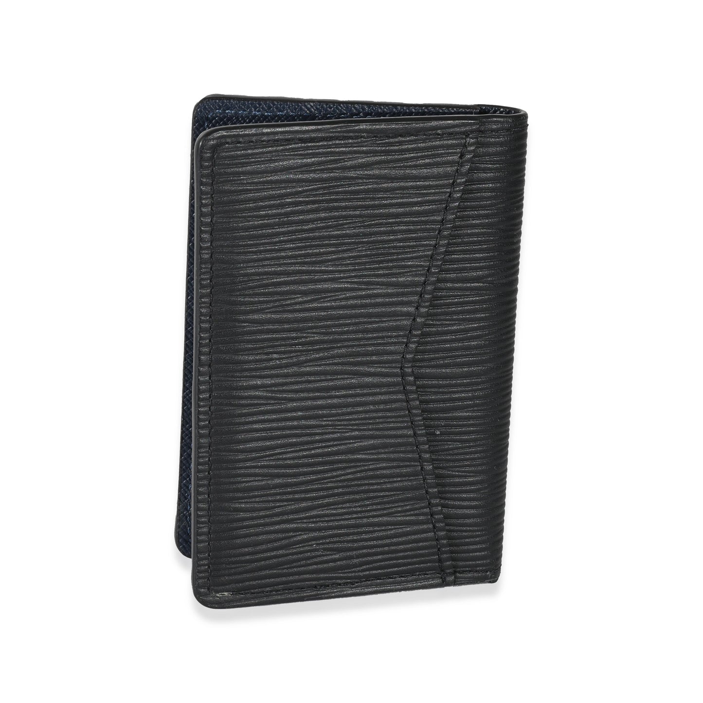 Louis Vuitton  Black Epi Initials Pocket Organizer