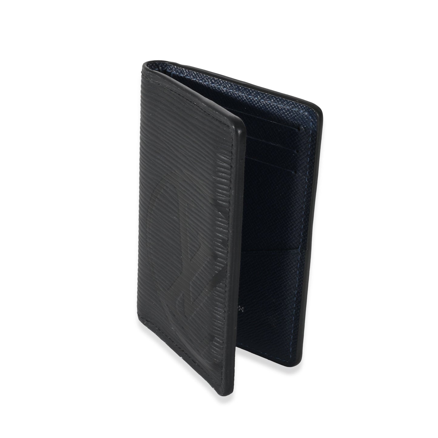 Louis Vuitton  Black Epi Initials Pocket Organizer