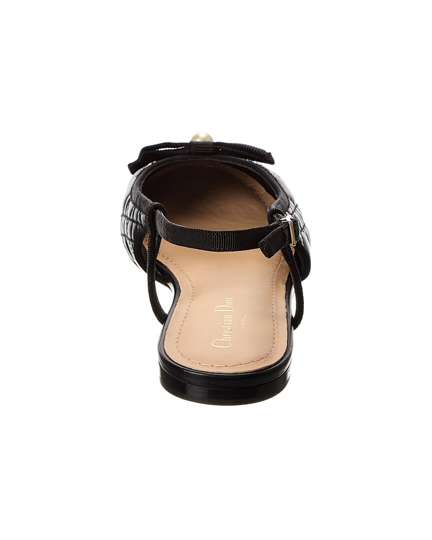 Dior Quilted Leather Slingback Ballet Flat