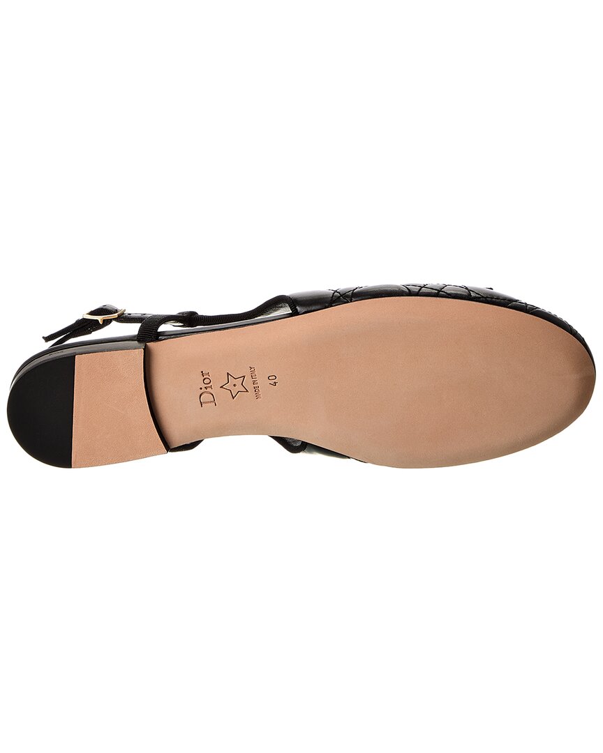 Dior Quilted Leather Slingback Ballet Flat
