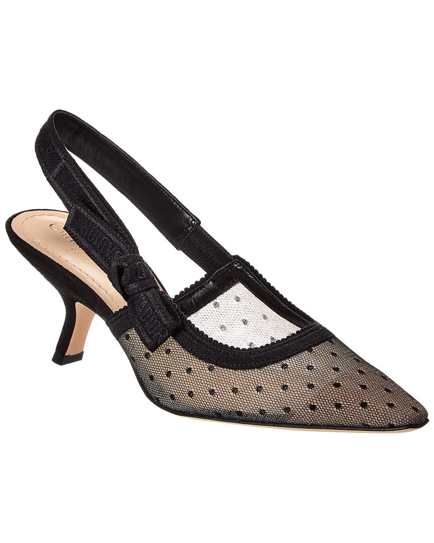 Dior J'adior Mesh & Suede Slingback Pump