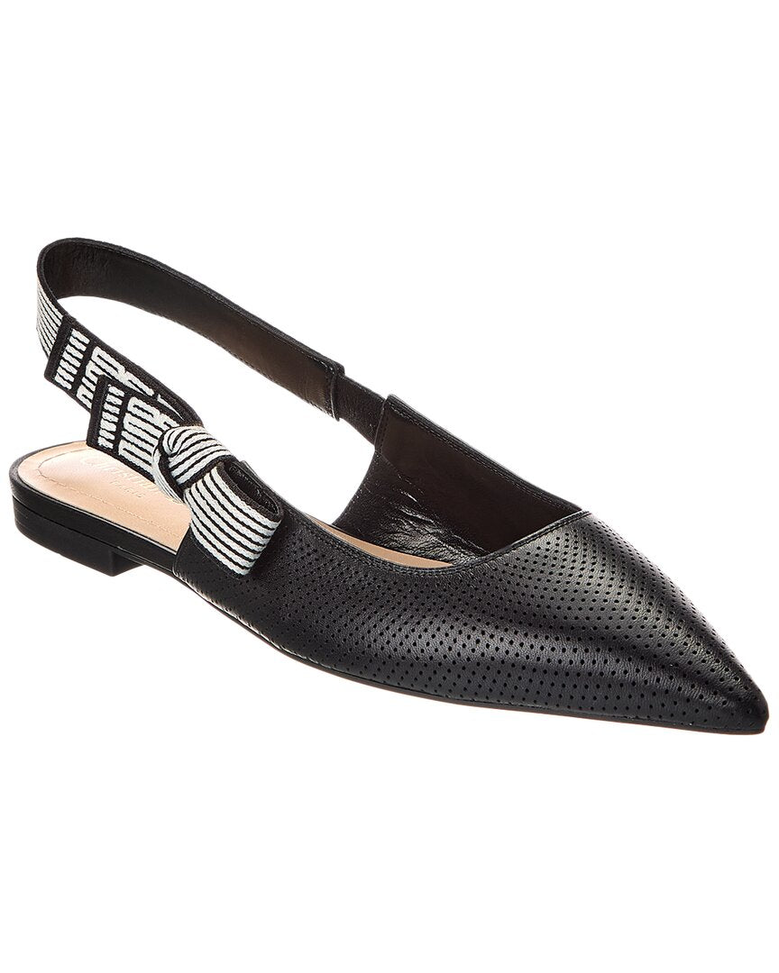 Dior Toujours Leather Slingback Flat