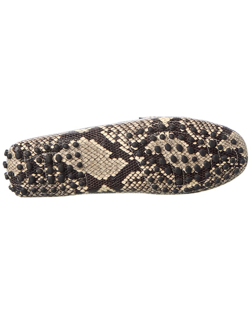 Tod’S Snake-Embossed Leather Loafer