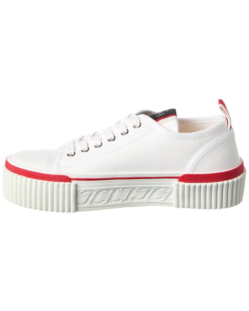 Christian Louboutin Super Pedro Canvas Platform Sneaker