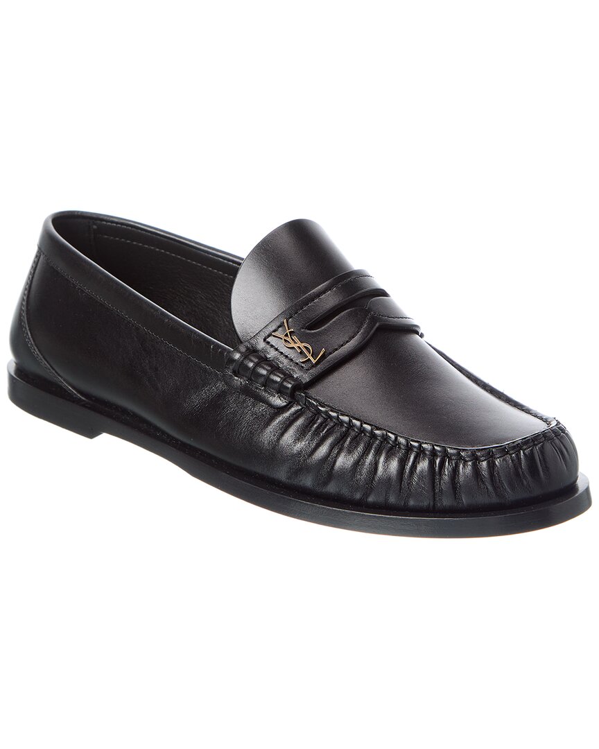 Saint Laurent Cassandre Leather Loafer