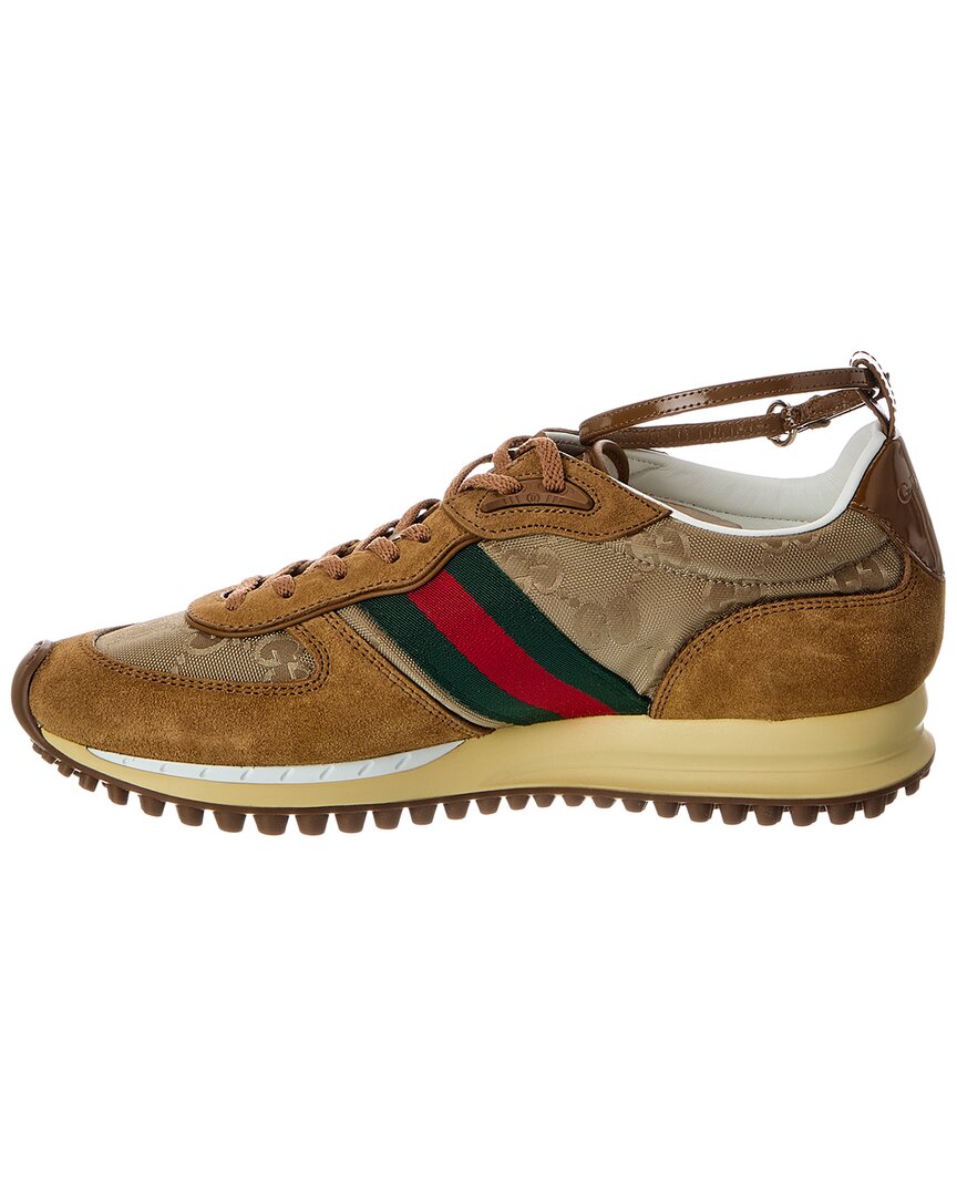Gucci Re-Motion Gg Nylon & Suede Sneaker