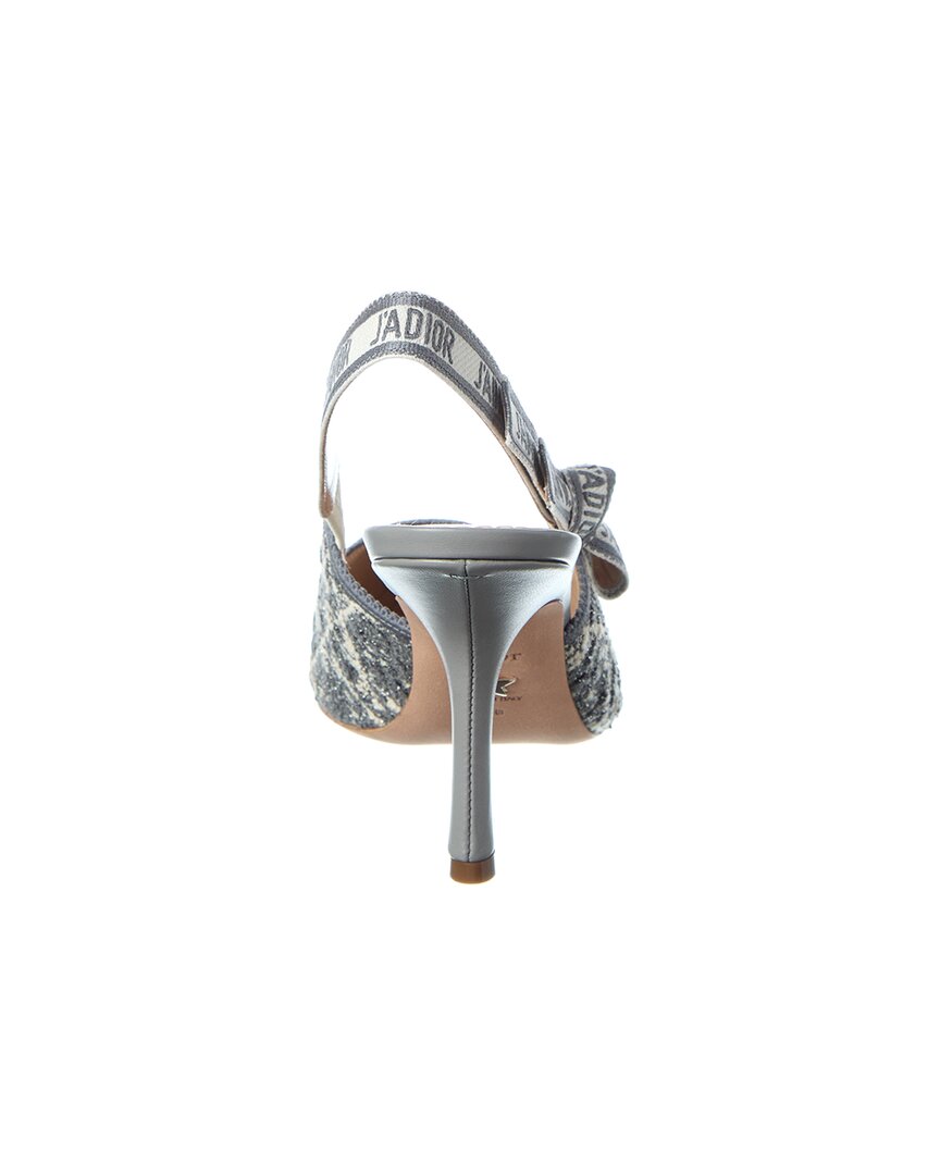 Dior J'adior Tweed & Leather Slingback Pump