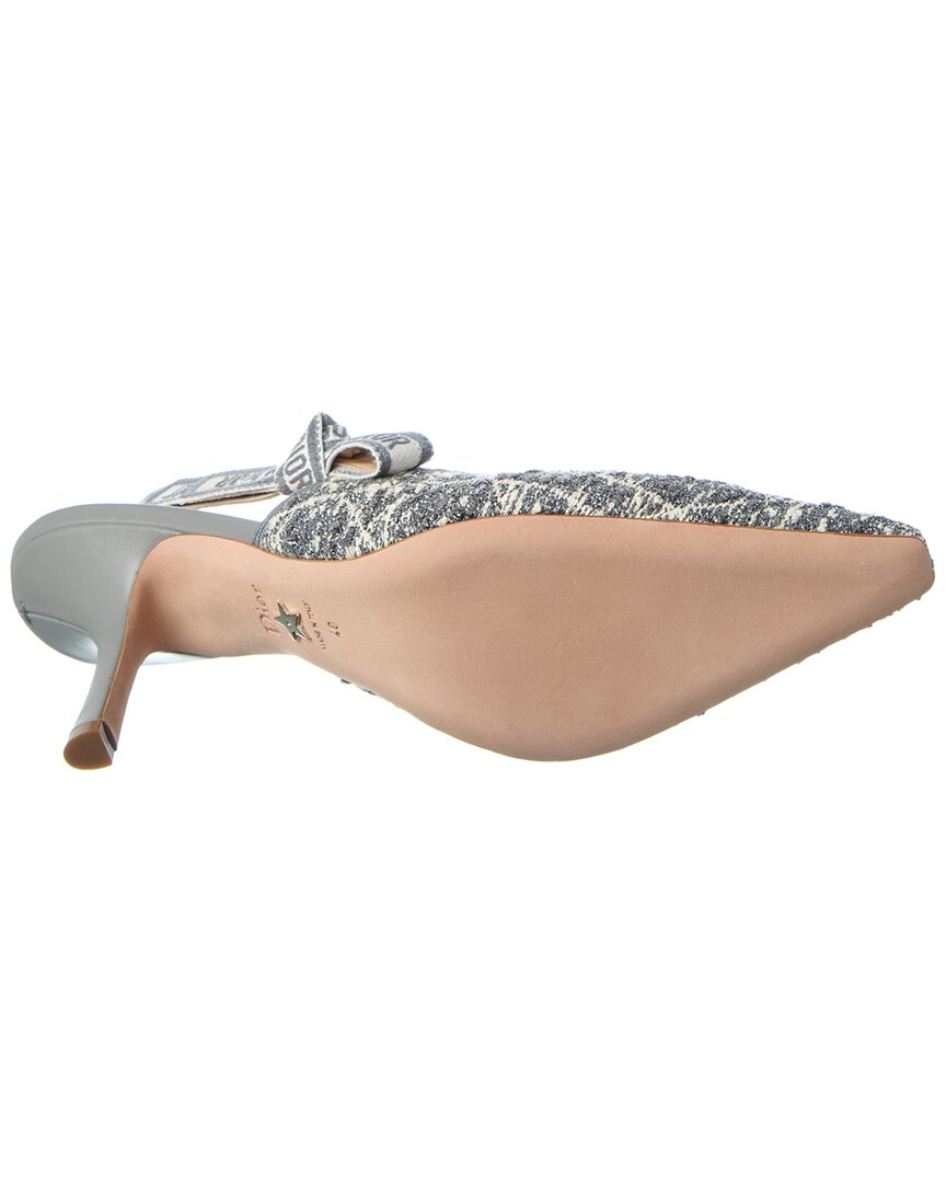 Dior J'adior Tweed & Leather Slingback Pump