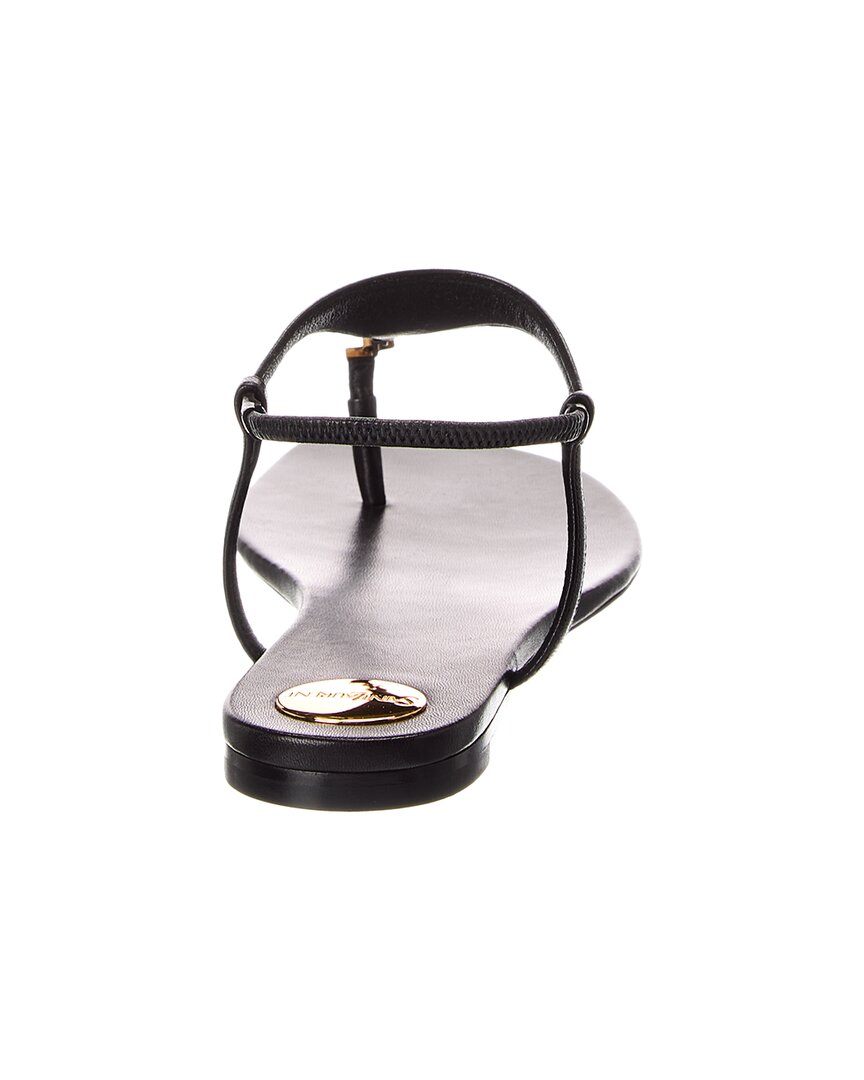 Saint Laurent Cassandre Leather Sandal
