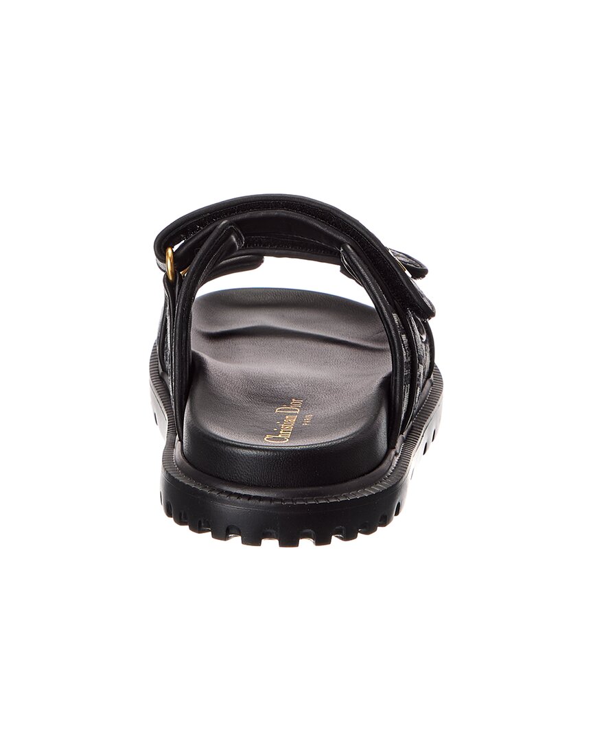 Dior Dioract Oblique Canvas & Leather Sandal