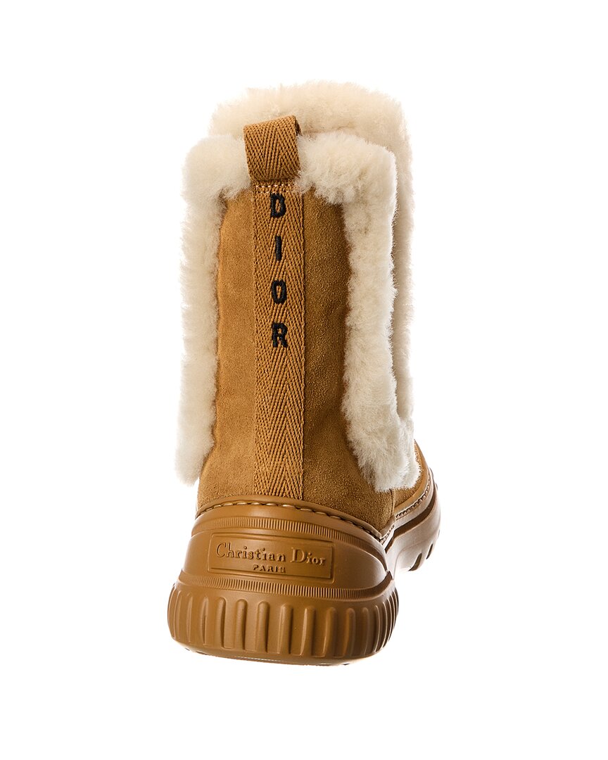 Dior D-Racer Suede & Shearling Boot