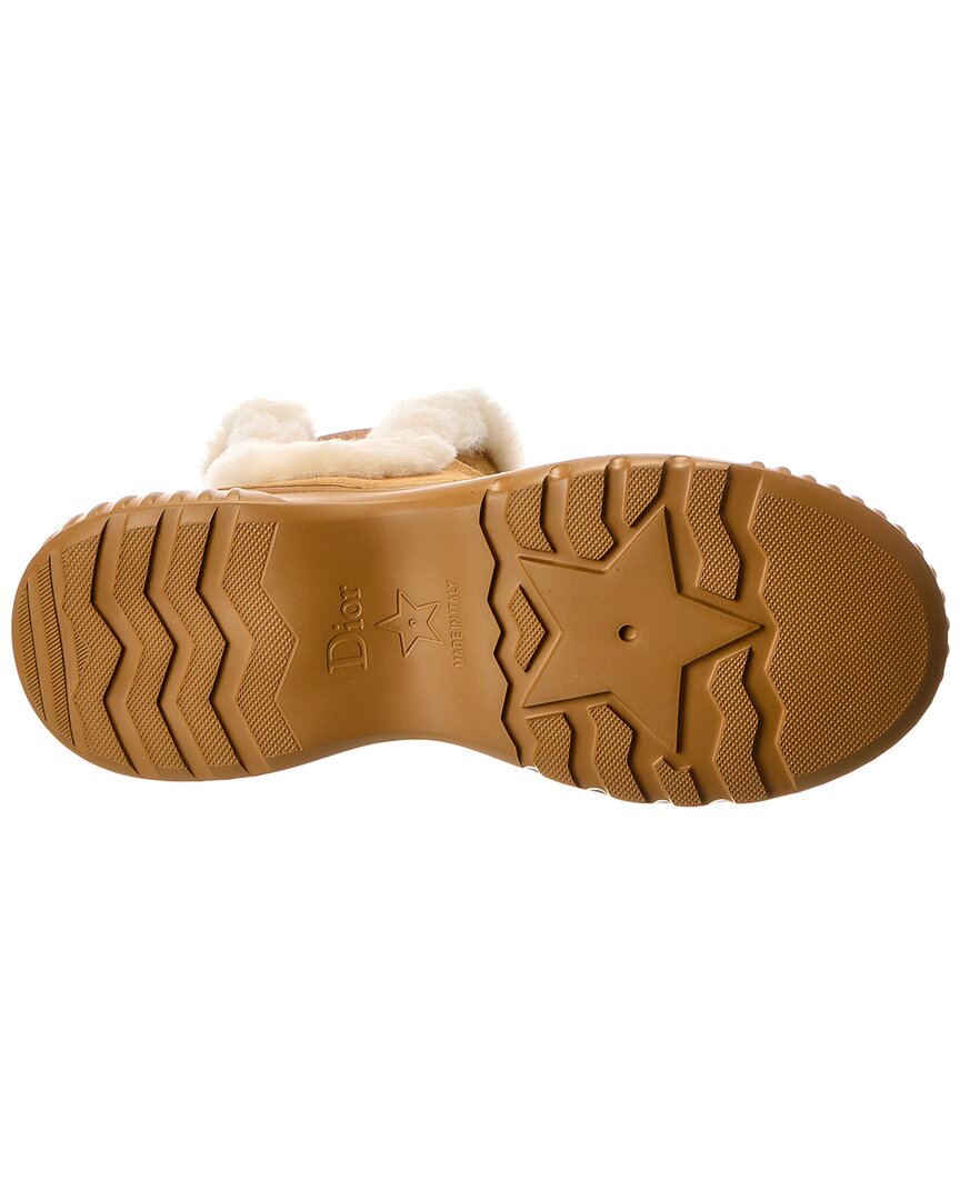 Dior D-Racer Suede & Shearling Boot
