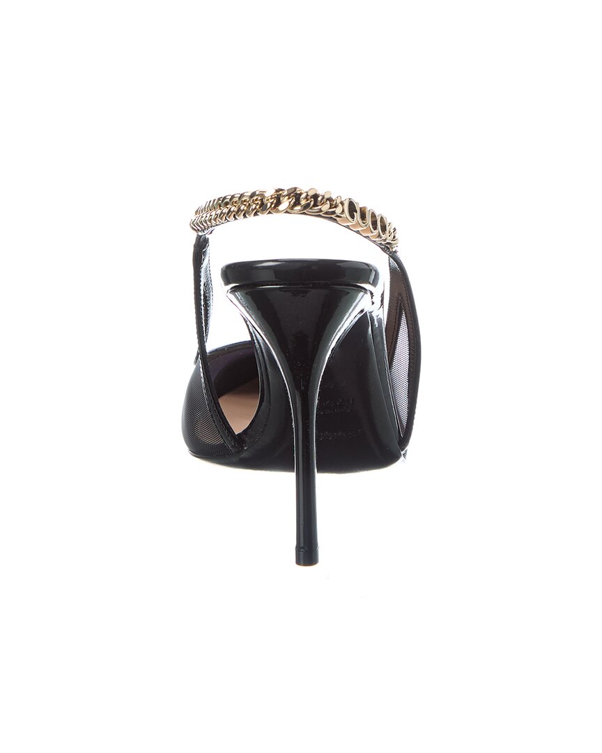 Gucci Signoria Mesh & Patent Slingback Pump