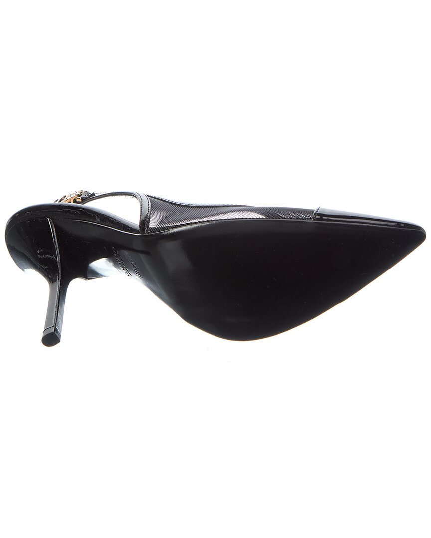 Gucci Signoria Mesh & Patent Slingback Pump