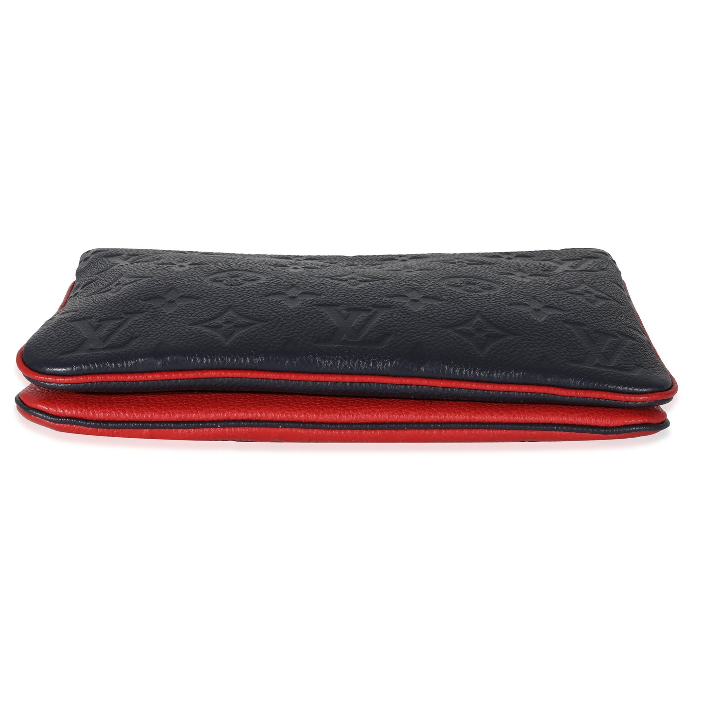 Louis Vuitton  Marine Rouge Empreinte Double Zip Pochette