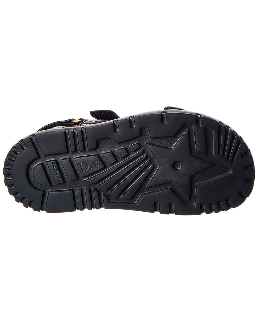 Dior Dioract Oblique Canvas & Leather Sandal