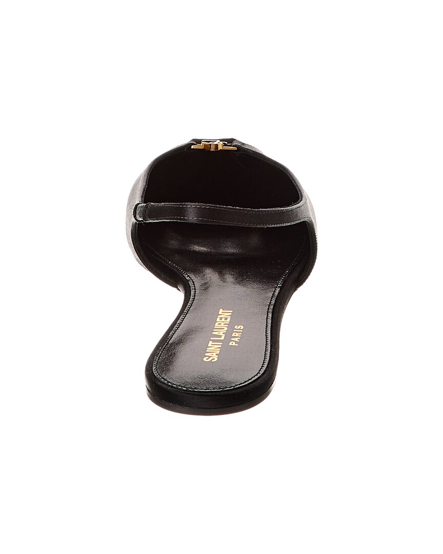Saint Laurent Babylone Satin Slingback Flat