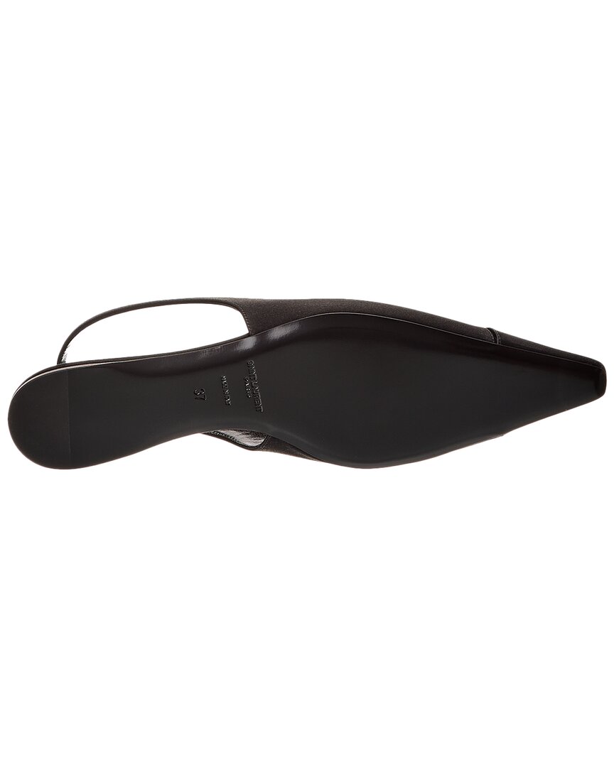 Saint Laurent Babylone Satin Slingback Flat